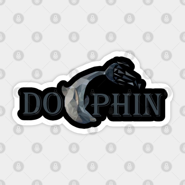 dolphin Sticker by Amartwork